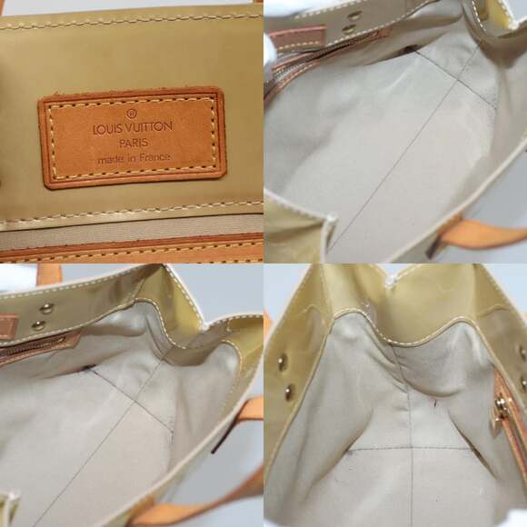 LOUIS VUITTON Monogram Vernis Reade PM Hand Bag Beige M91334 - Picture 11 of 12